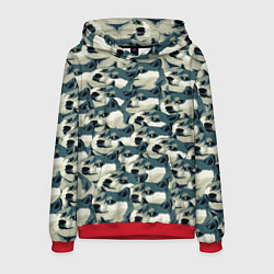 Мужская толстовка Доги мем паттерн