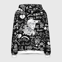 Мужская толстовка Lil Peep pattern автографы лого