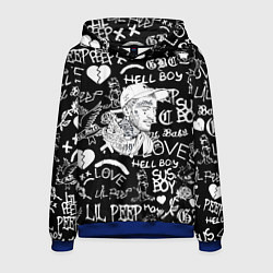 Мужская толстовка Lil Peep pattern автографы лого