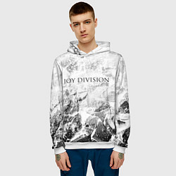 Толстовка-худи мужская Joy Division white graphite, цвет: 3D-белый — фото 2