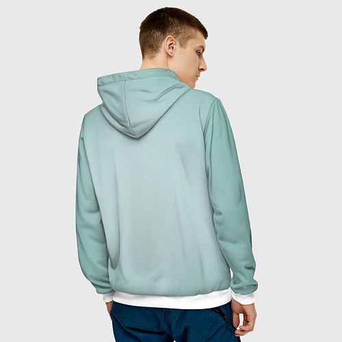 Мужская толстовка Anya Taylor - Joy - actress / 3D-Белый – фото 4