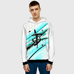 Толстовка-худи мужская Doom logo палач, цвет: 3D-черный — фото 2