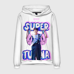 Толстовка-худи мужская BTS Super Tuna, цвет: 3D-белый