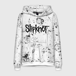 Толстовка-худи мужская Slipknot dirty ice, цвет: 3D-белый