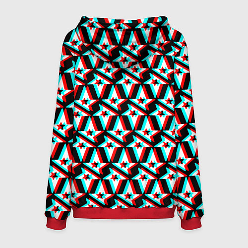 Мужская толстовка Астралис глитч логотип / 3D-Красный – фото 2