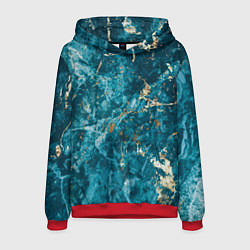 Мужская толстовка Мраморная текстура с золотом