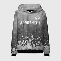 Мужская толстовка Aerosmith - grey gradient посередине