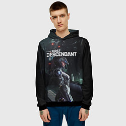 Толстовка-худи мужская Game - The First Descendant, цвет: 3D-черный — фото 2