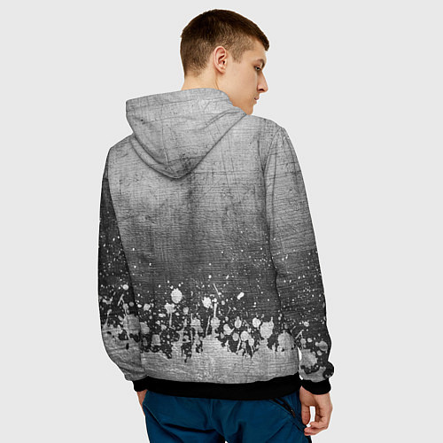 Мужская толстовка Zotye - grey gradient посередине / 3D-Черный – фото 4