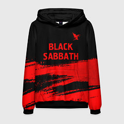 Мужская толстовка Black Sabbath - red gradient посередине