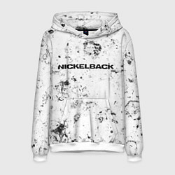 Толстовка-худи мужская Nickelback dirty ice, цвет: 3D-белый