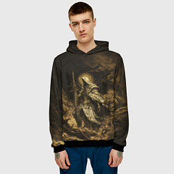 Толстовка-худи мужская Иллюстрация босса подземелья, цвет: 3D-черный — фото 2