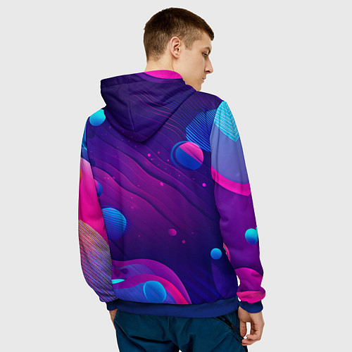 Мужская толстовка Будущее уже здесь / 3D-Синий – фото 4