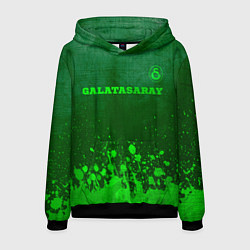 Мужская толстовка Galatasaray - green gradient посередине