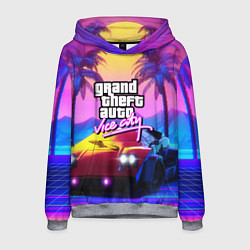 Мужская толстовка Vice city retro wave Lambo