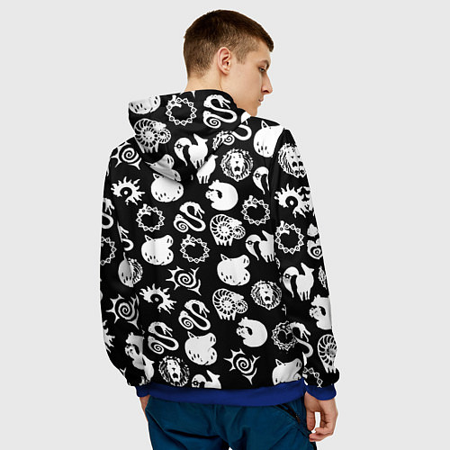 Мужская толстовка Among us anime / 3D-Синий – фото 4