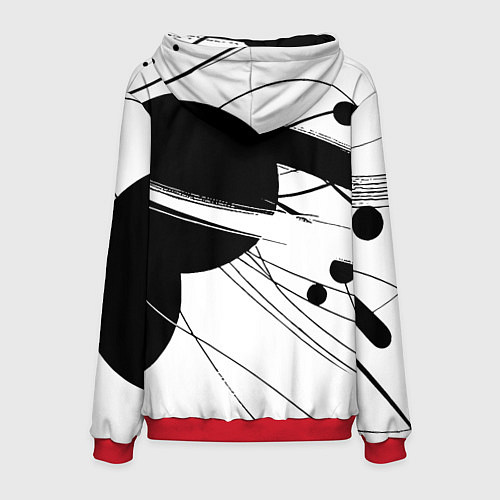 Мужская толстовка Milano - fashion abstraction / 3D-Красный – фото 2