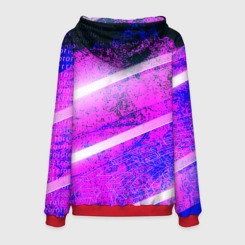 Мужская толстовка Detroit become human neon / 3D-Красный – фото 2