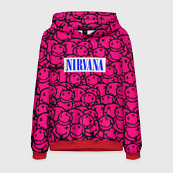 Мужская толстовка Nirvana pink logo