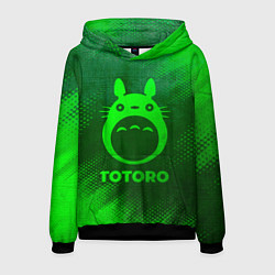 Мужская толстовка Totoro - green gradient