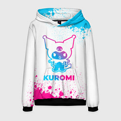 Мужская толстовка Kuromi neon gradient style