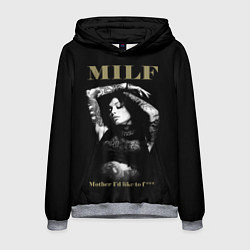 Толстовка-худи мужская MILF Mother Id like to fuck, цвет: 3D-меланж