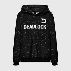 Мужская толстовка Deadlock glitch на темном фоне посередине
