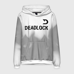 Мужская толстовка Deadlock glitch на светлом фоне посередине
