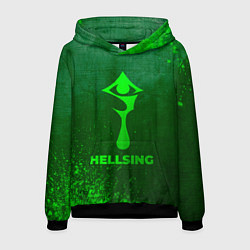 Мужская толстовка Hellsing - green gradient