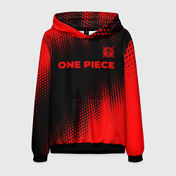 Мужская толстовка One Piece - red gradient посередине