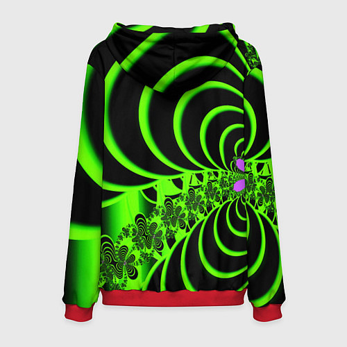 Мужская толстовка Оптические иллюзии абстракция / 3D-Красный – фото 2