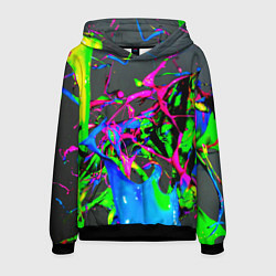 Мужская толстовка Неоновые краски всплеск