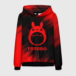 Мужская толстовка Totoro - red gradient