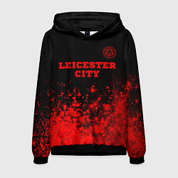 Мужская толстовка Leicester City - red gradient посередине