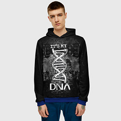 Толстовка-худи мужская Its my DNA, цвет: 3D-синий — фото 2