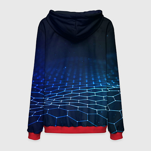 Мужская толстовка Астро бот / 3D-Красный – фото 2