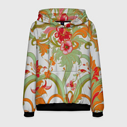 Мужская толстовка Яркий цветочный узор
