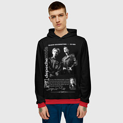 Толстовка-худи мужская Depeche Mode Black Celebration 1986, цвет: 3D-красный — фото 2