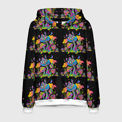 Мужская толстовка Грибной паттерн цветной