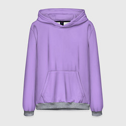 Толстовка-худи мужская Эмоция страха - сиреневый, цвет: 3D-меланж