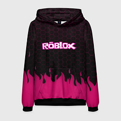 Мужская толстовка Roblox fire pink