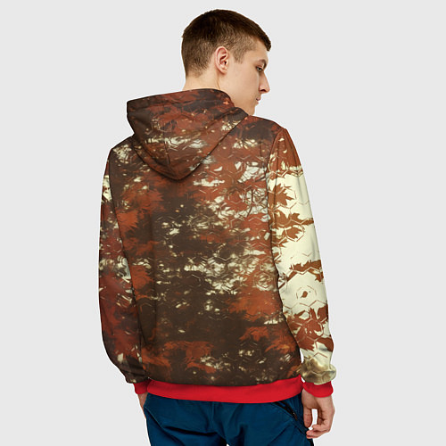 Мужская толстовка Осенний ксеноморф / 3D-Красный – фото 4
