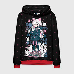 Мужская толстовка Chiaki Nanami Neko