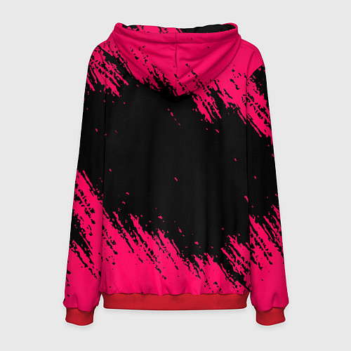 Мужская толстовка Quake розовые краски / 3D-Красный – фото 2