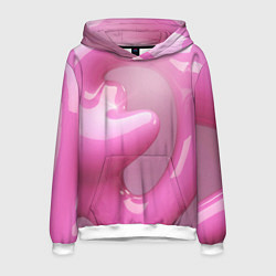 Мужская толстовка Розовые краски абстракция