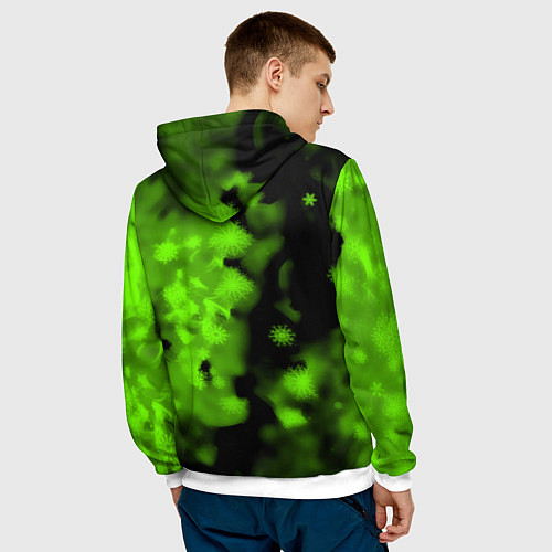 Мужская толстовка Квейк кислотная зима / 3D-Белый – фото 4