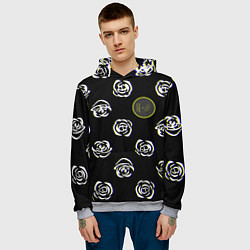 Толстовка-худи мужская Twenty one pilots rose, цвет: 3D-меланж — фото 2
