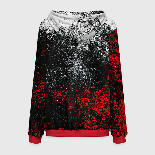 Мужская толстовка Quake брызги красок / 3D-Красный – фото 2