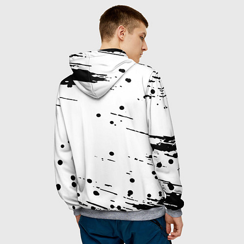 Мужская толстовка Doom краски текстура / 3D-Меланж – фото 4