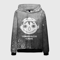 Толстовка-худи мужская Tomodachi Game - grey gradient, цвет: 3D-черный